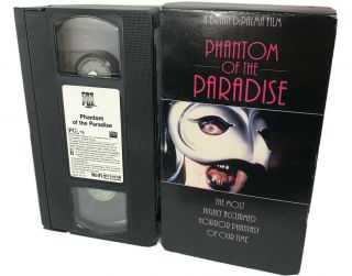 Phantom Of The Paradise Rare Horror - Rock Comedy Vhs Tape Brian De Palma 1974