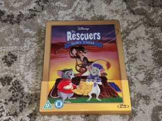The Rescuers Down Under Blu - Ray Steelbook Disney - Region Rare