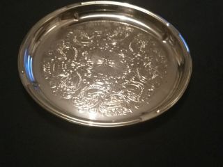 Vintage Silverplated Falstaff Wine Coaster Made In England