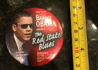 Rarest Of Rare - Blind Obama " The Red States Blues " Button Limited Run Sunglass