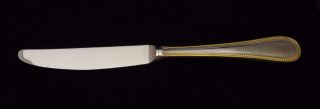 Towle Germany 18/8 Stainless Beaded Antique Gold Satin Dinner Knife 6 Available