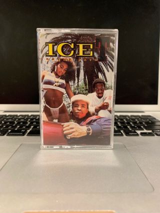 Rare Vintage 80s Ice - T Rhyme Pays Cassette Tape 1987 Sire Hip Hop Rap Radwood