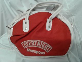 Vintage Everynight Shampoos Tennis Raquet And Accessories Carry Bag 1980 