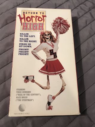 Return To Horror High (vhs,  1987) Vintage Rare Horror Halloween Movie