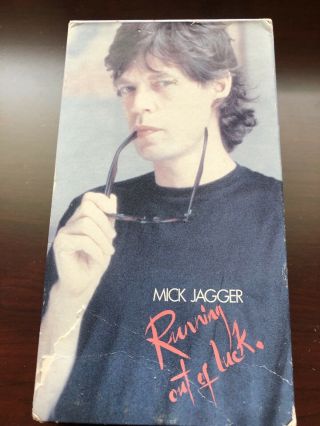 Mick Jagger Hopper Hall Running Out Of Luck Vhs 1987 Rare Oop The Rolling Stones