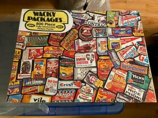 1973 1983 Topps Wacky Packages 800 - Piece Jigsaw Puzzle By Jaymar (complete) Rare