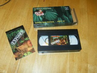 Donkey Kong Country Exposed Enter The Jungle Vhs Nintendo Rare Vintage