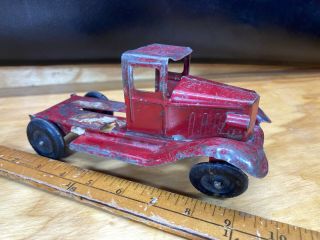 Girard Antique Pressed Steel Tin Toy Truck Red