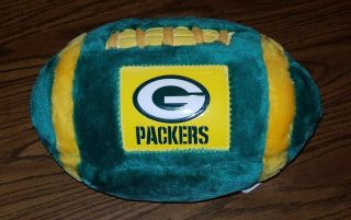 Rare Green Bay Packers Nfl Football Firm Stuffed Animal Plush Toy