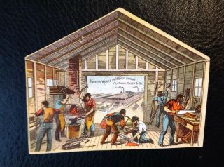Very Rare,  Vintage Buckeye Aultman Mower Die Cut Trade Card