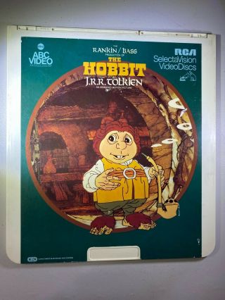 The Hobbit Animated Film On Rca Selectavision Ced Videodisc Rare