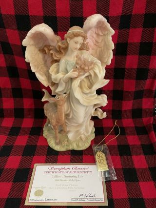 Rare Limited Seraphim Classics Angel Lilian " Nurturing Life " Collectors Club