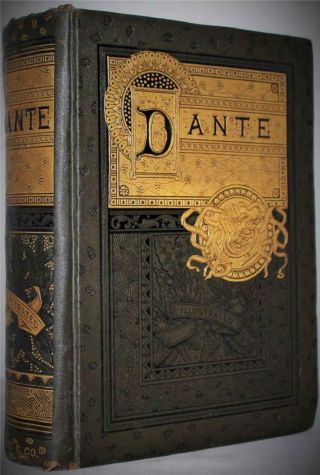 Very Rare C.  1880 Dante The Vision Or Hell Purgatory And Paradise Gustave Dore