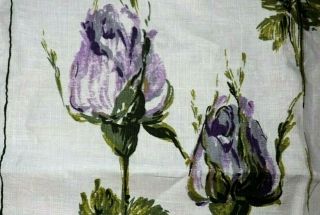 Vintage Kitchen Cloth Dubarry Rose By Constnce Spry Irish Linen