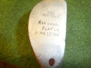 Playable Vintage Hickory Aluminium Ray Mills Putter Old Golf Antique