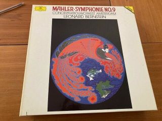 Rare 1986 Mahler/ Berstein Symphony N° 9 Dgg Digital 2 Lp Box 419 208 1