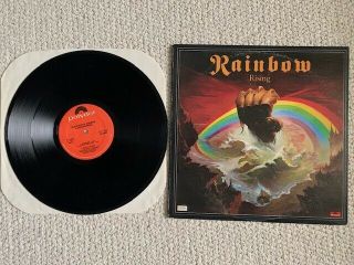 Rainbow Rising Vinyl Album 1976 Polydor Records Awesome,  Rare Blackmore,  Dio