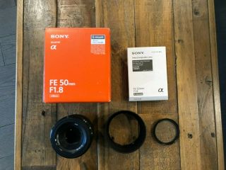 Sony 50mm F/1.  8 Fe Lens - Rarely /