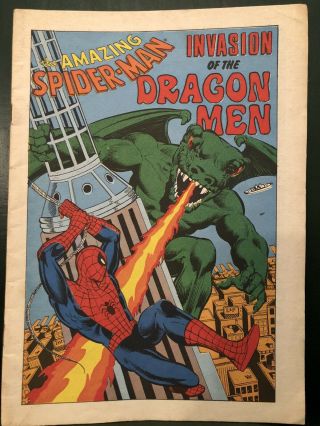 The Spiderman - Invasion Of The Dragon Men - Oversize,  Rare Marvel Comic