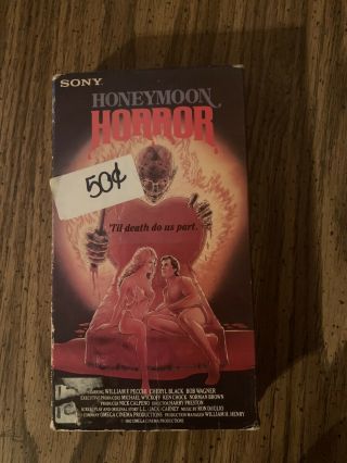 Cult Horror Honeymoon Horror Vhs Rare Horror Erotic Thriller