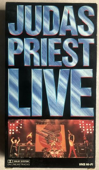 Judas Priest Live Rare & Oop Heavy Metal Rock Concert Music Media Video Vhs