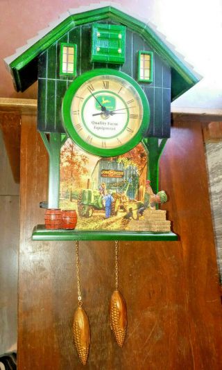 Rare And Collectable John Deere Cuckoo Clock Numbered From The Bradford Exchange