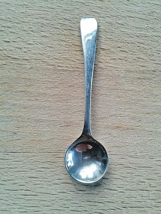 A Sterling Silver Salt Spoon By Ray Hall,  Birmingham 1990