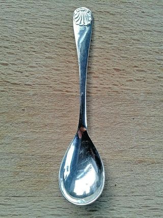 A Sterling Silver Salt Spoon By A Bros,  Birmingham 2001