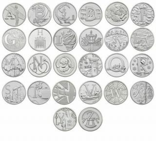A - Z 10p 2018 Coins Alphabet Royal 10p 2018 Circulated Rare Coins
