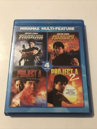 Miramax Jackie Chan Series Blu - Ray,  2011 (4 Films) - Rare,  Oop