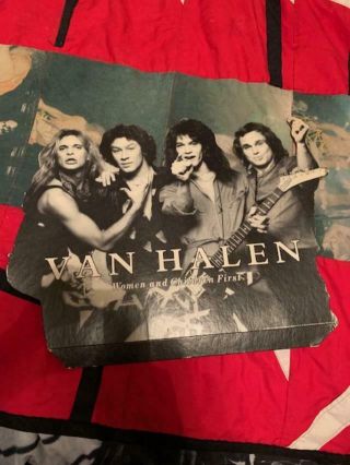 Rare 1980 Van Halen Women And Children First Record Store Promo Stand Up 13x16