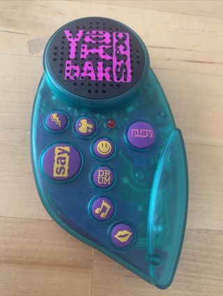 Rare Yak Bak Sfx Yes 1995 Voice Recording Talking Toy Blue And Purple