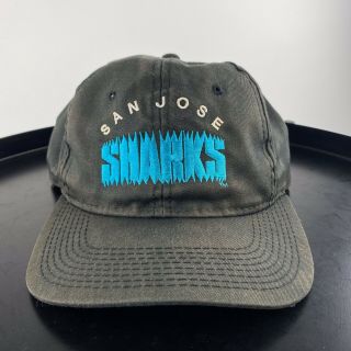 Rare Vintage 1990’s San Jose Sharks Nhl Snapback Hat Hockey G Cap Youngan 90s