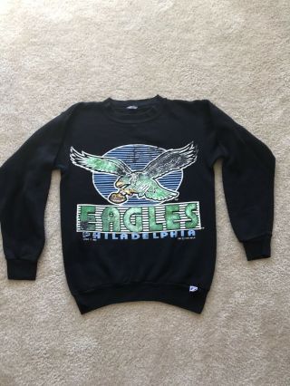 Very Rare Vintage Philadelphia Eagles Long Sleeve Shirt 1991.  Kids Size Large