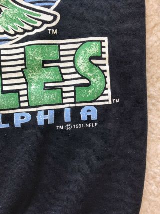 Very Rare Vintage Philadelphia Eagles Long Sleeve Shirt 1991.  Kids Size Large 2