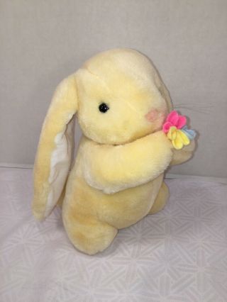 Euc - Rare - Vintage - 10” 1987 From The World Of Smile Yellow Plush Bunny Rabbit