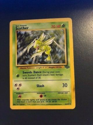 Scyther Pokemon Card Rare 26/64