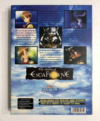 The Vision of Escaflowne (DVD,  3 - disc) Complete Series RARE,  All 26 Episodes 2