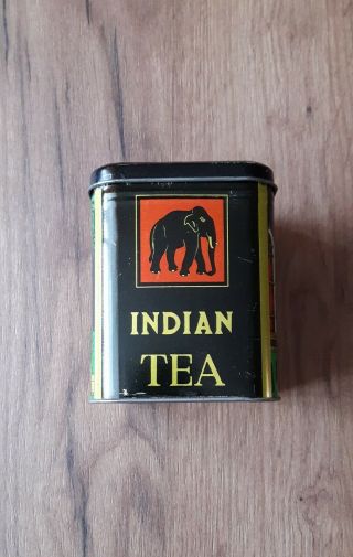 Vintage Russian Tin Tea Empty Box Rare 2