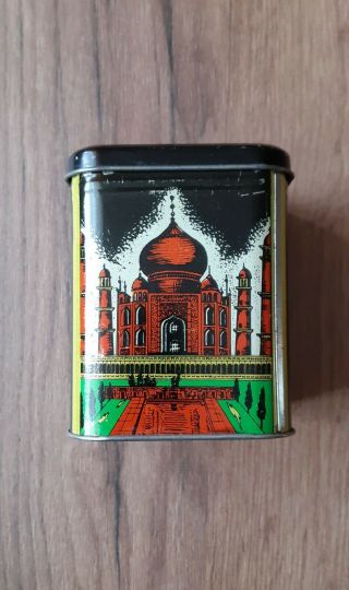 Vintage Russian Tin Tea Empty Box Rare 3