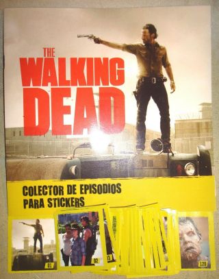 Rare The Walking Dead Tv Series Trading 120 Cards Binder 100 Complete Album