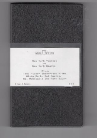 1951 World Series York Yankees Vs.  York Giants (vhs Rare Sports Films)