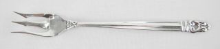 International Royal Danish Sterling Silverware Olive Fork 5 - 7/8 "