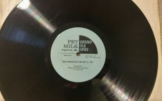 Rare Grand Ole Opry Pet Milk Radio Broadcast Lp Faron Young,  Skeeter Davis 1961