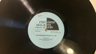Rare Grand Ole Opry Pet Milk Radio Broadcast LP Faron Young,  Skeeter Davis 1961 2