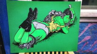 Todd Bratrud Creature Babes Skateboard Poster Signed Numbered Jodi Rare