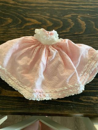 Vintage Madame Alexander Tagged Pink Polka Dot Dress B1b4