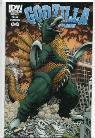 Godzilla Rulers Of Earth 1 - Sub Cover Variant Vf/nm Idw Comics Rare