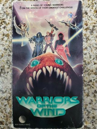 Very Rare Warriors Of The Wind Vhs 1990 Video Anime