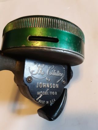 The Citation By Johnson Model 110b Made In Usa Fishing Reel